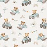 Bamboo Bedding Set • Baby Size S • TRACTORS - Image 4