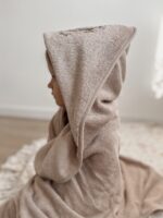 The Oversized Bamboo-Cotton Hooded Towel - BROWN - Image 5